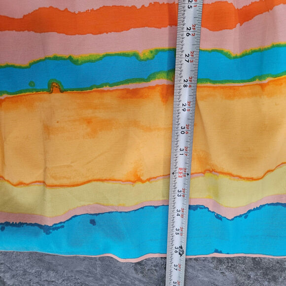 Tracy Reeses X Anthropologie Womens Midi Dress Pleated Watercolor Preppy Size 6 - Picture 5 of 7